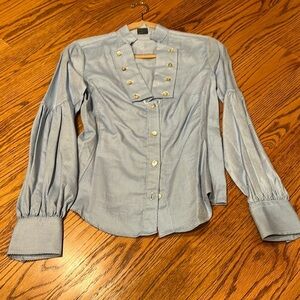 Sartorial Benetton Woman’s Blue Button Down Size S